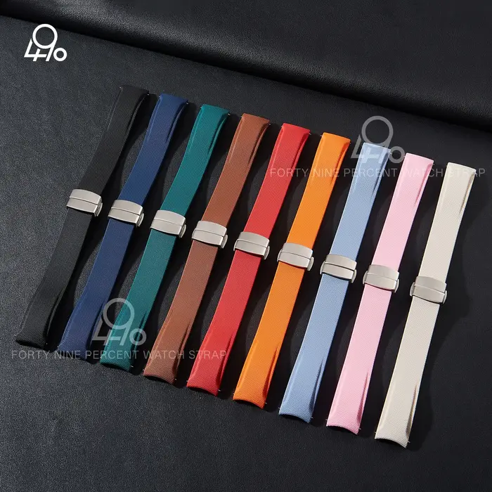 Bracelets de montre de luxe de haute qualité à extrémités courbes 20 mm