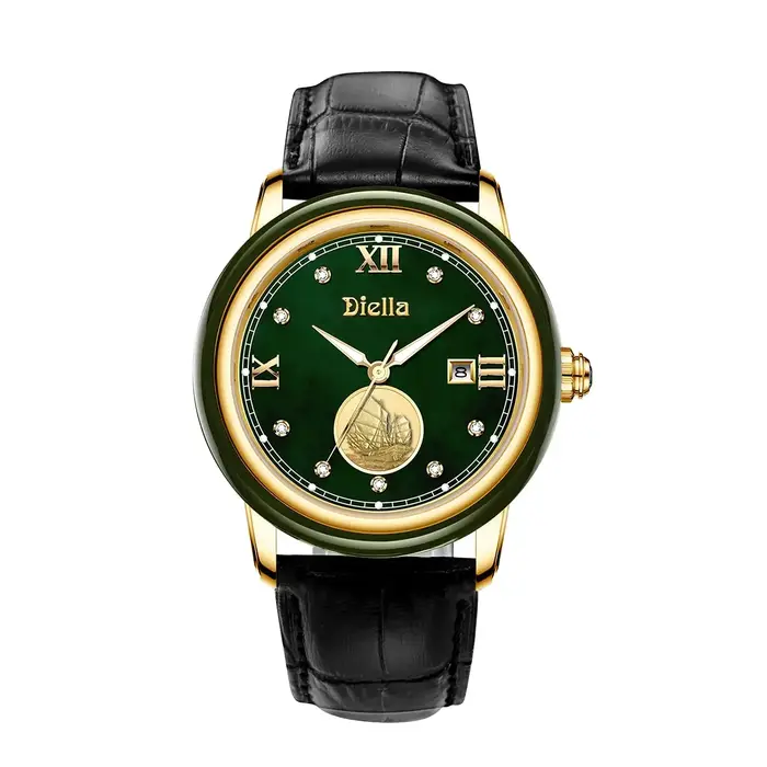 Diella Montres habillées de luxe pour hommes avec mouvement à quartz japonais Montres-bracelets classiques
