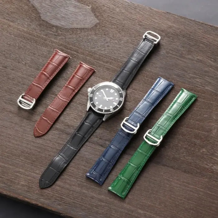Nouveau bracelet de montre à motif Crocodile 18mm 20mm 22mm