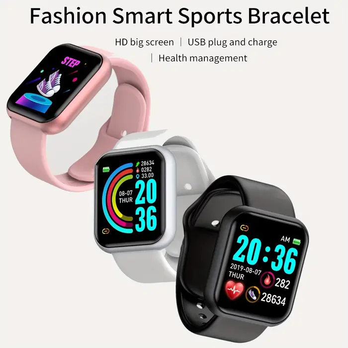 Montre intelligente femmes hommes contrôle de la musique Bluetooth calories moniteur de Fitness Smartwatch course