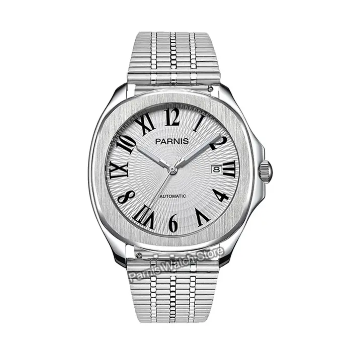 Parhéritage-Montre-bracelet en acier inoxydable pour homme