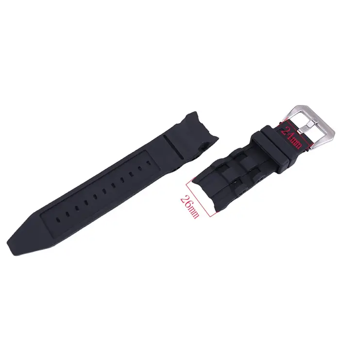 Bracelet de montre en silicone pour hommes