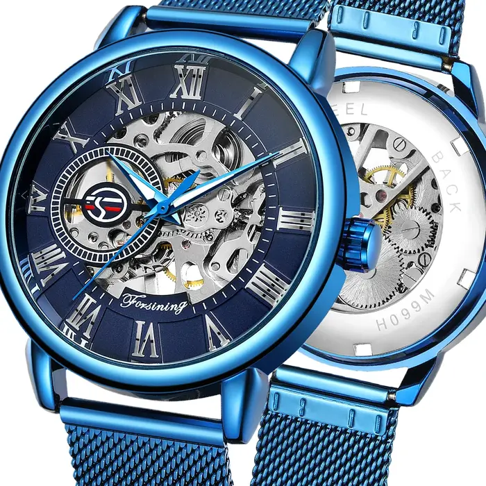 Forsining – montre squelette mécanique étanche 3ATM pour hommes