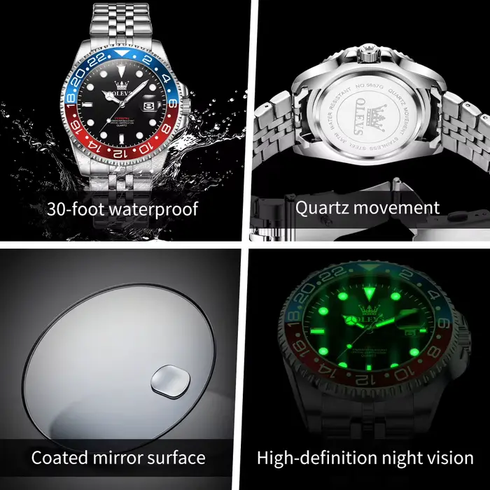 OLEVS – montre-bracelet classique de luxe pour hommes