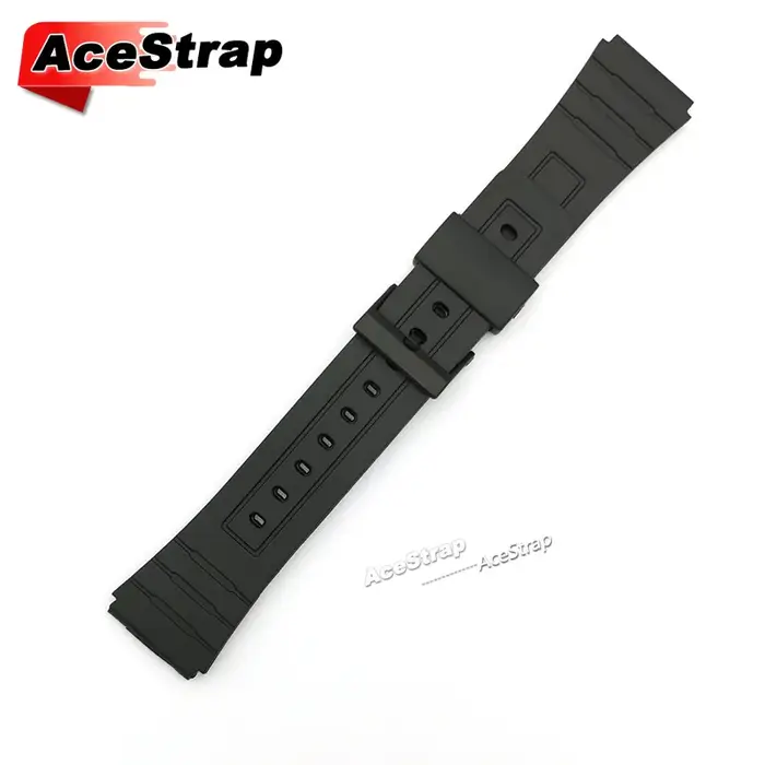 Bracelet de montre en caoutchouc noir 12mm 14mm 16mm 18mm 20mm 22mm