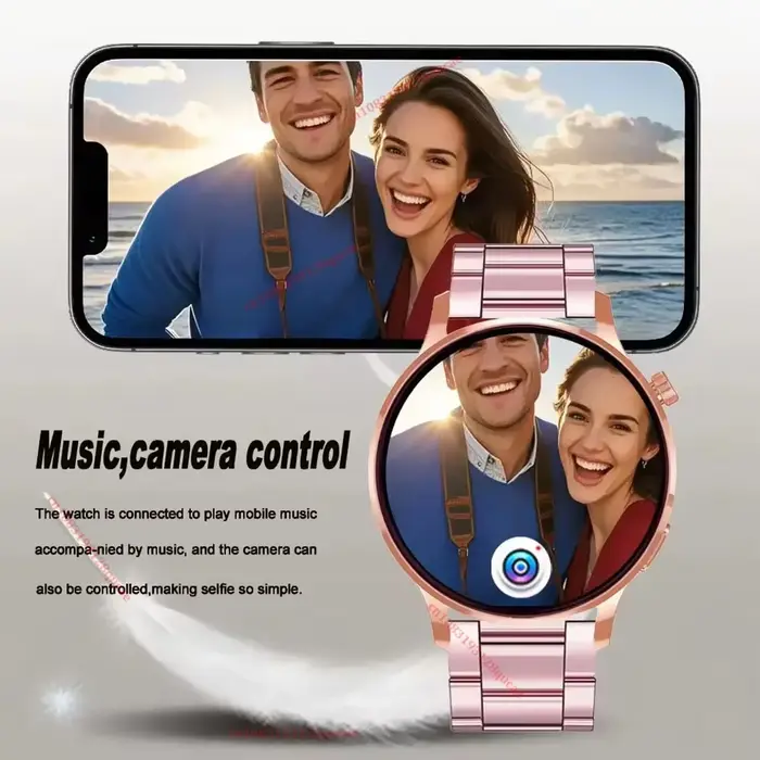 Montre connectée pour hommes, plus de 100 modes sportifs, écran tactile HD, contrôle des photos, cadran personnalisable, étanche 5ATM, compatible iOS et Android, Ht22