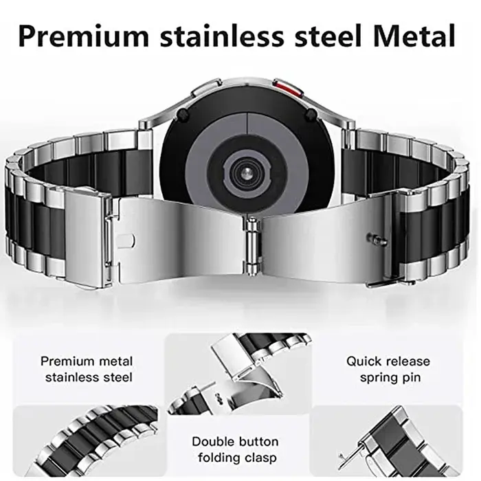 Bracelet + étui pour Samsung Galaxy Watch 7 6 5 4 44mm 40mm classique 46mm 42mm