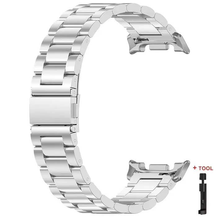 Bracelet en acier inoxydable pour Samsung Galaxy Watch8 40mm 44mm 8 bandes classiques Bracelet en mé