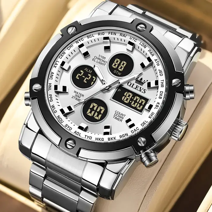 OLEVS – montre électronique multifonctionnelle originale pour hommes