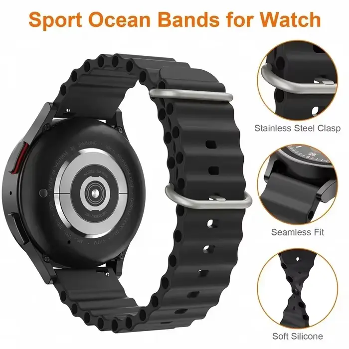 Bracelet Ocean Band 20mm 22mm pour Suunto Nautic S/Race 2/Vertical 2 1