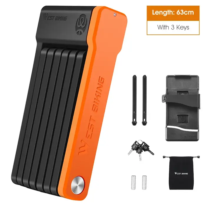 WEST BIKING Serrure de Sécurité Pliable pour Vélo