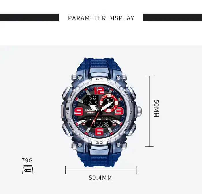 Montre à quartz étanche pour homme