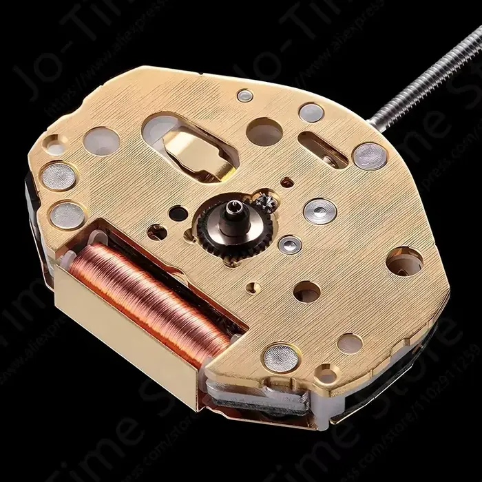 Miyota Super 2035 mouvement à Quartz doré 3 aiguilles accessoire de haute qualité boîtier en argent pièce d'origine pour la réparation de montres