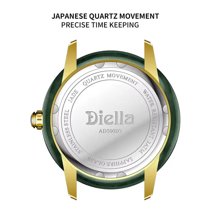 Diella Montres habillées de luxe pour hommes avec mouvement à quartz japonais Montres-bracelets classiques