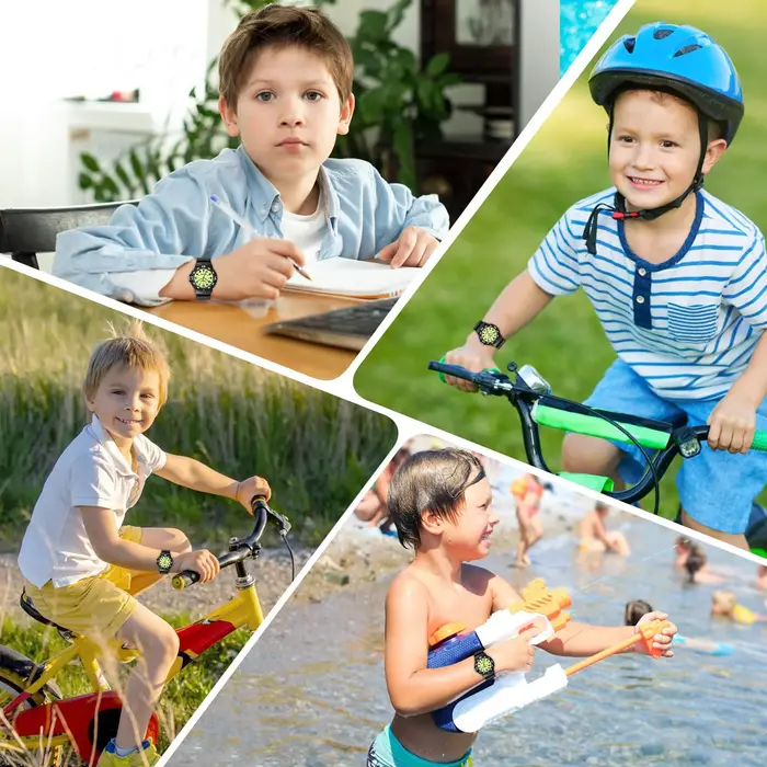 Nouvelles montres pour enfants SOCICO pour filles, bracelet en silicone, montre à quartz ronde pour enfants, montre pour garçons, horloge pour étudiants, jouets cadeaux