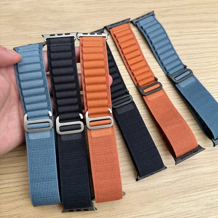 Bracelet à boucle alpine pour bracelets de montre Apple ultra 3 2 49mm 44mm 40mm 45mm 41mm 46mm 42mm nouveau correa iWatch série 11 10 9 8 7 6 SE 3