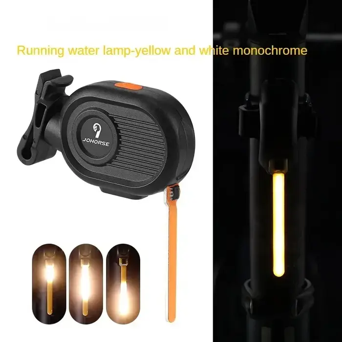 Feux arrière LED de sécurité pour vélo, feux de conduite de nuit, feux de freinage à l'iode, eau courante, nouveau, créatif