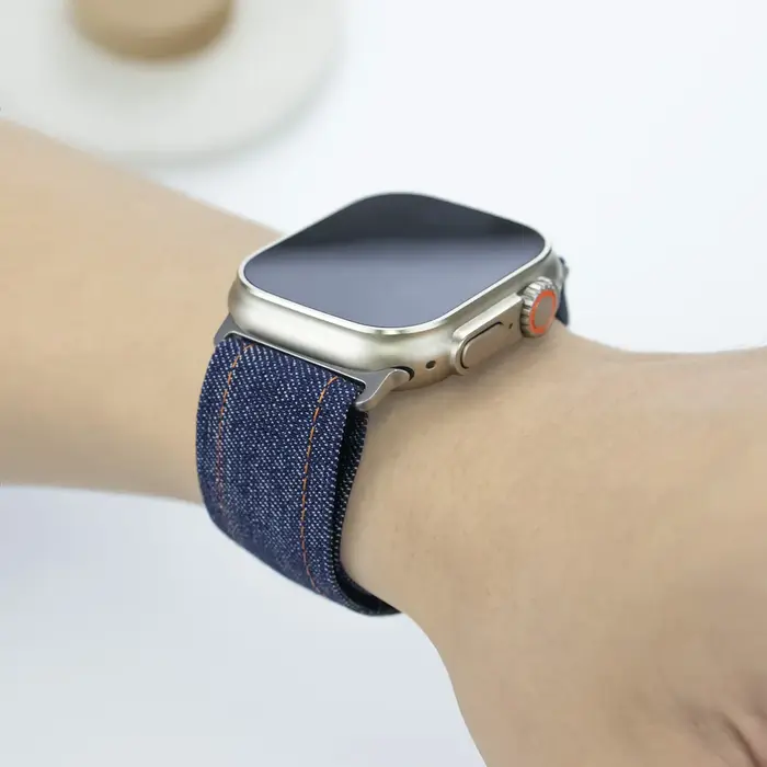 Bracelet à boucle en tissu tissé pour Apple Watch