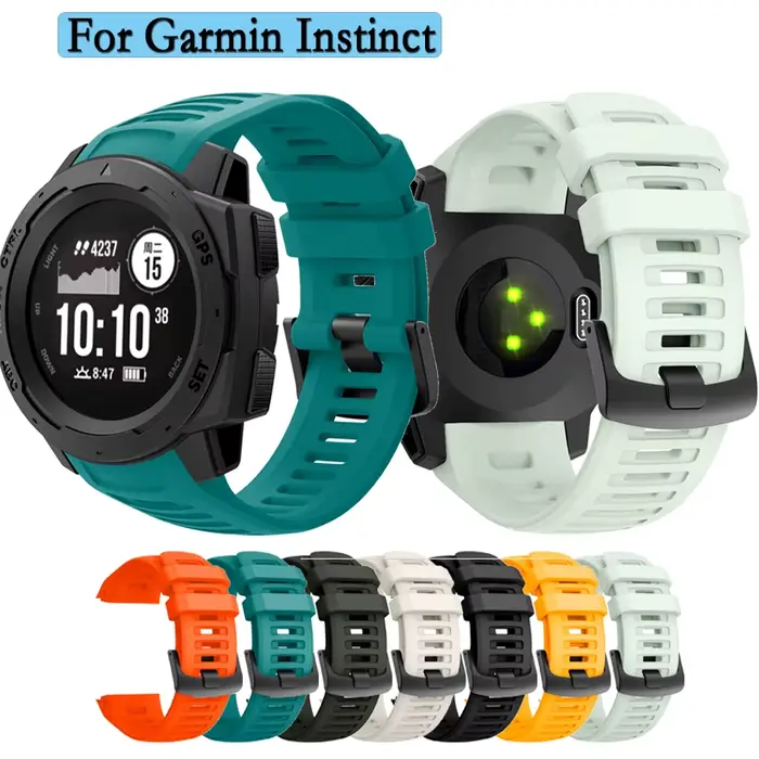 Bracelet pour Garmin Instinct haute qualité Silicone Sport