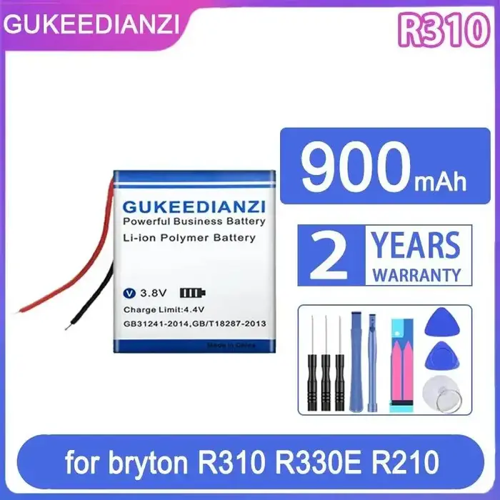 Batterie pour équipement de sport GPS, haute efficacité, haute capacité, 900mAh, pour Bryton R310 R3