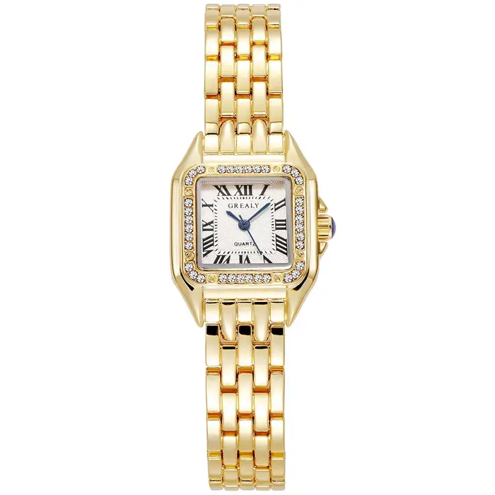 Femmes montre lumière marque de luxe affaires or acier inoxydable dames mode montres à Quartz femme 