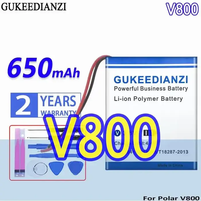 Batterie de montre de sport 650mAh V800 502530