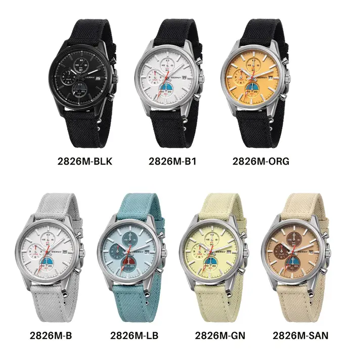 Montre chronographe BERNY pour femmes/hommes