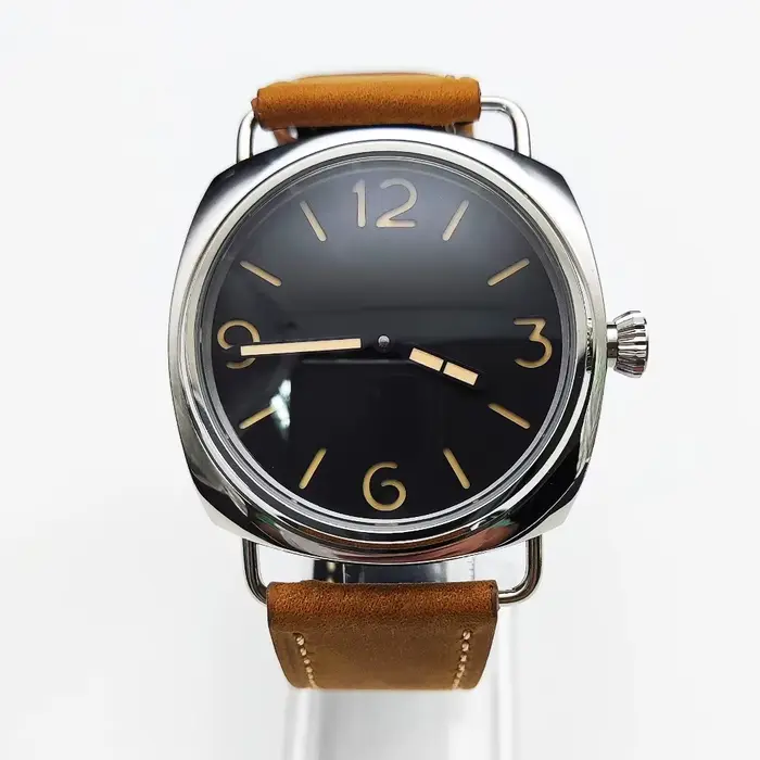 Nouvelle arrivée, montre automatique pour homme Parnsrpe ST3600, vintage, cadran bleu, aiguilles dor