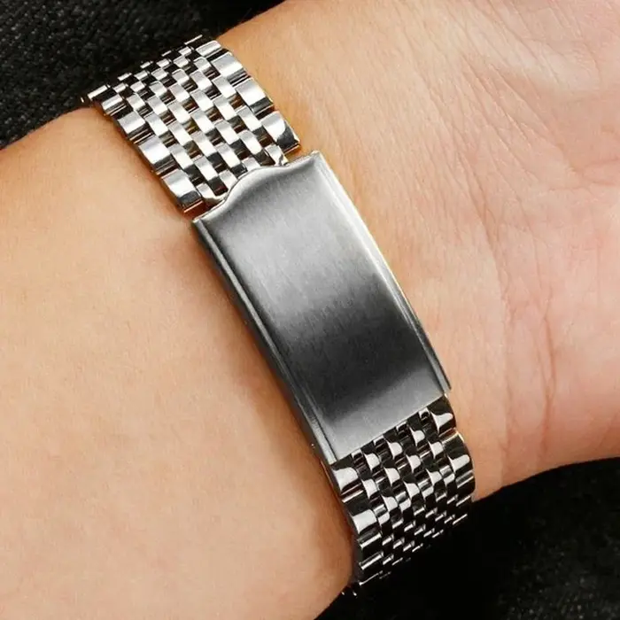 Bracelet de montre en acier inoxydable pour Omega pour Seamaster pour Speedmaster, extrémité incurvée, Bracelet de remplacement 18mm 20mm 19mm pour hommes et femmes
