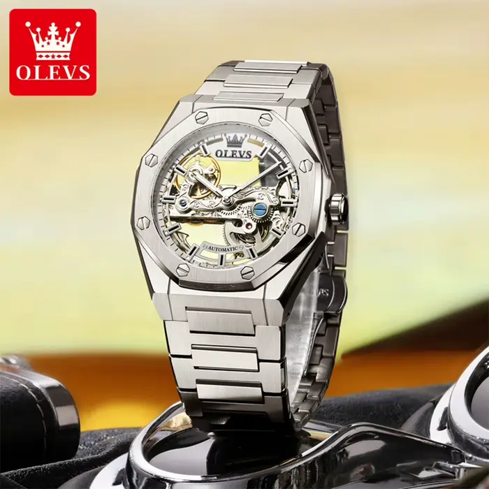 Montre automatique mécanique pour homme OLEVS