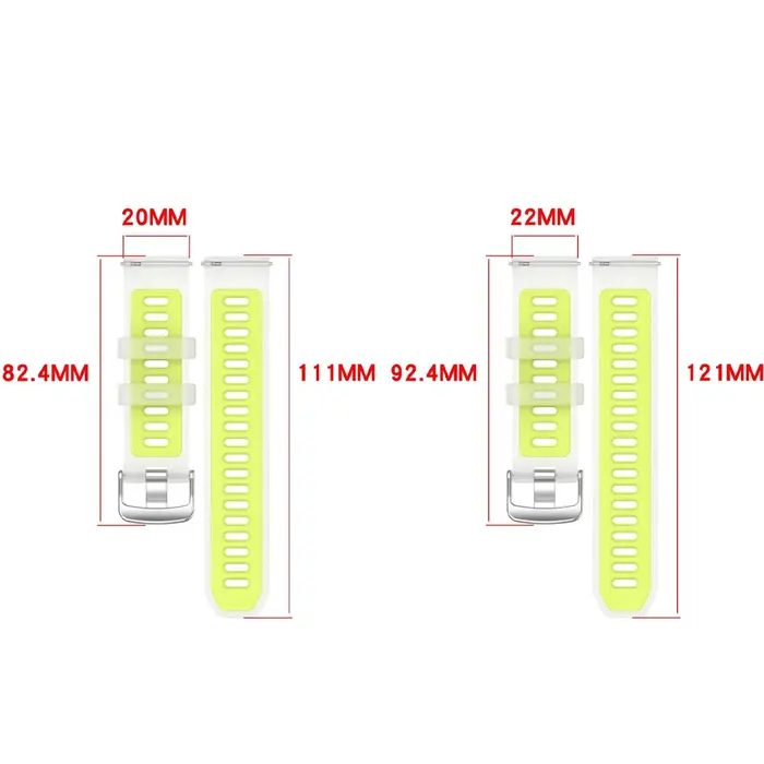 Bracelet en silicone pour Garmin Forerunner 570 265 255 42mm 47mm Vivoactive 6 5 4 Venu 4