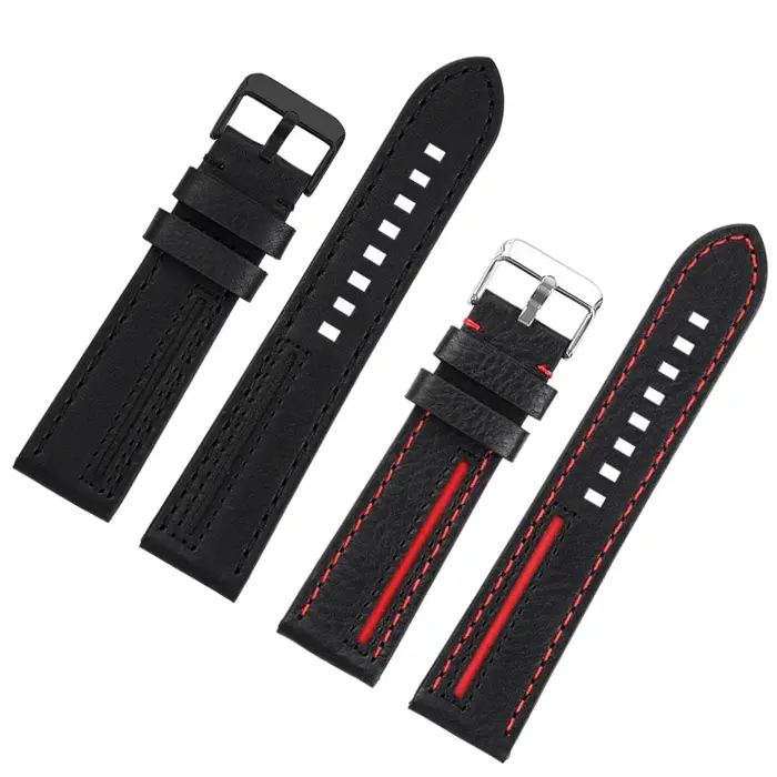Bracelet de montre en cuir cirhide italien pour hommes