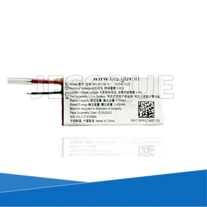 Batterie 3.85V 117mAh 361-00156-00 pour montre-bracelet Garmin Vivosmart 5 T5