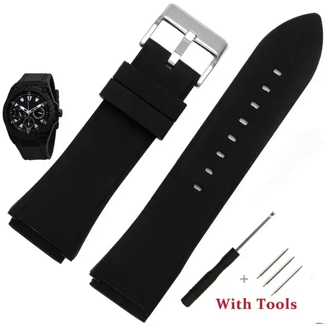 Bracelet de montre en Silicone souple de haute qualité, 22mm, pour montre Giles Guess U0247g3 W0040g