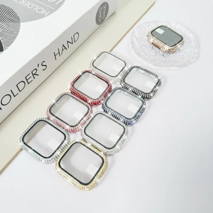 Coque de protection avec verre trempé pour Apple Watch Series 12 11 10 9 8 7 6 5 4 3 2 1 SE, 46 42 45 41 44 40 38 mm, coque pour montre connectée