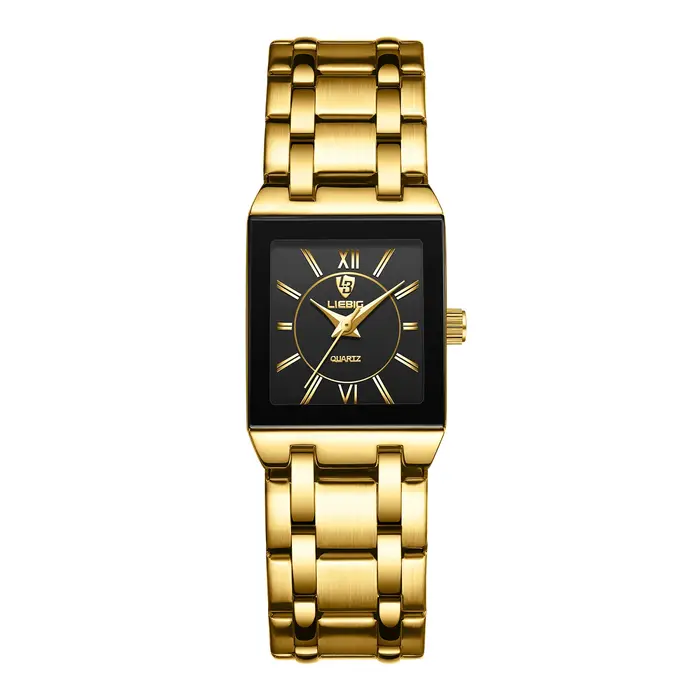 LIEBIG montre-bracelet à Quartz de luxe montre automatique de mode pour hommes femmes élégant bracelet en acier