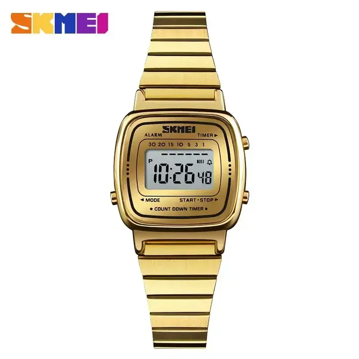 SKMEI femmes 3Bar étanche dames montres petit cadran montre numérique Relogio Feminino mode Sport