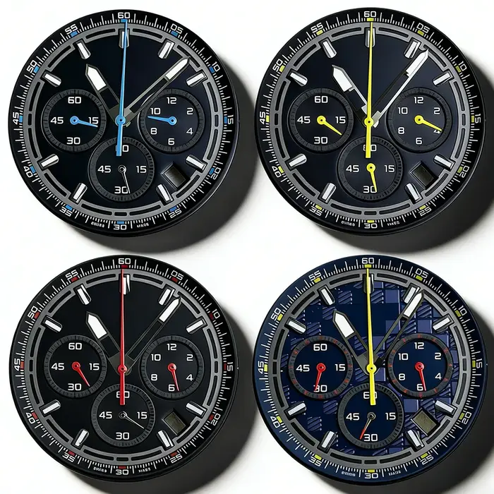 Cadran de montre moderne Racer sans logo 35