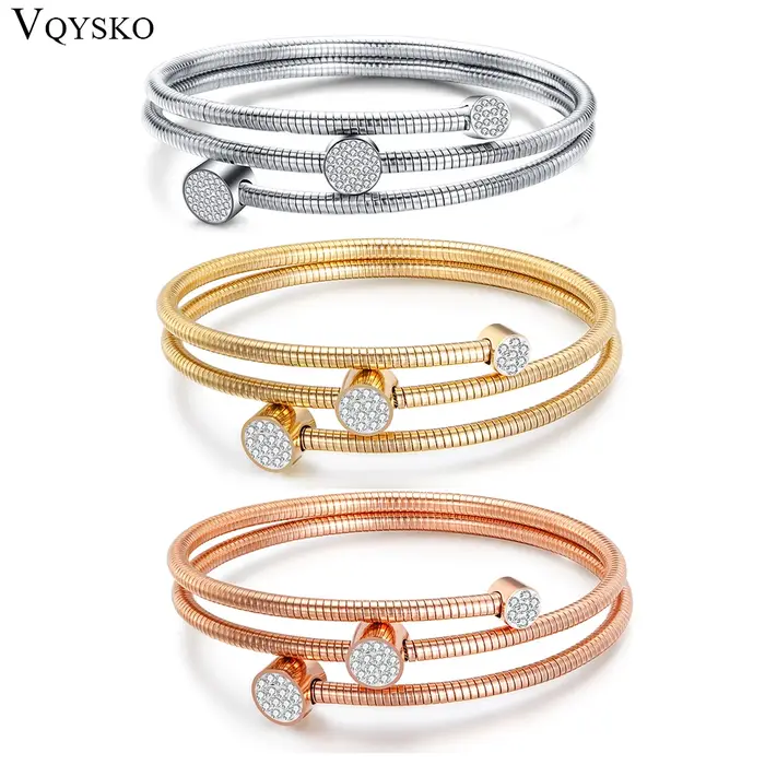Bracelet en fil de câble en acier inoxydable pour femme
