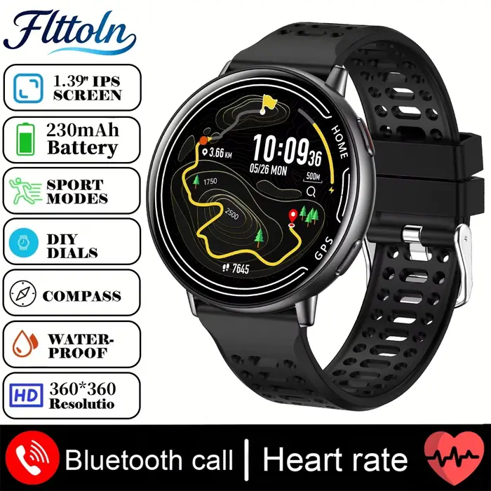 Nouvelle montre connectée GPS 1.43 AMOLED avec boussole