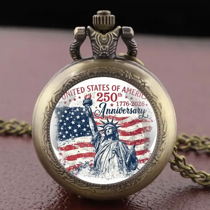 Montres de poche vintage en verre bombé à quartz