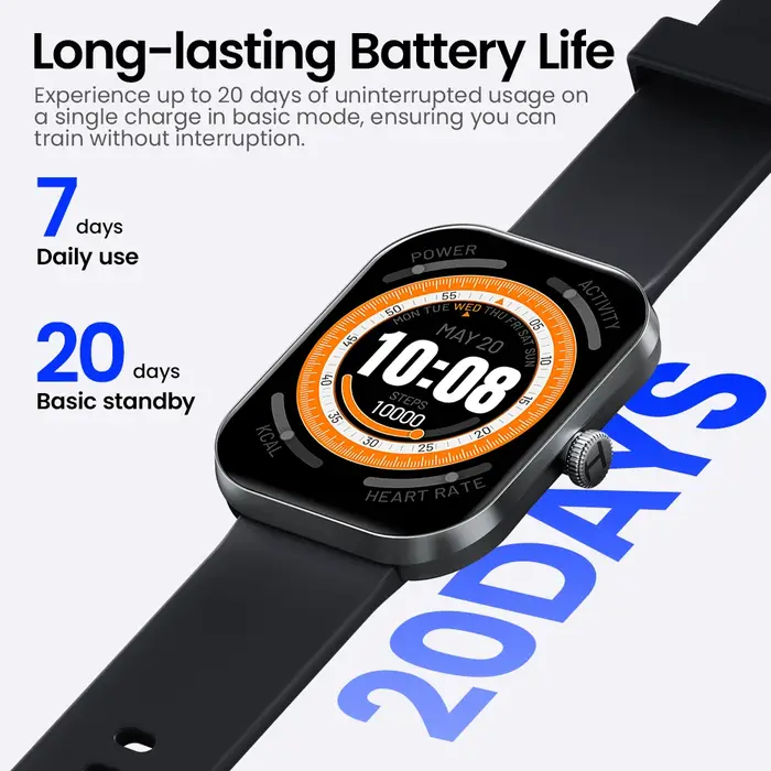 HAYLOU montre S6 Smartwatch 2.01 "Display HD
