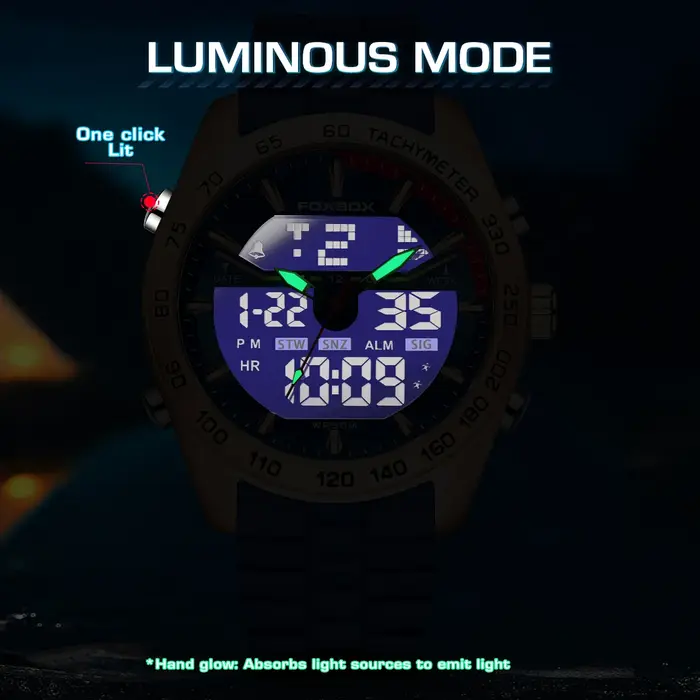 Montre chronographe de luxe pour homme FOXBOX