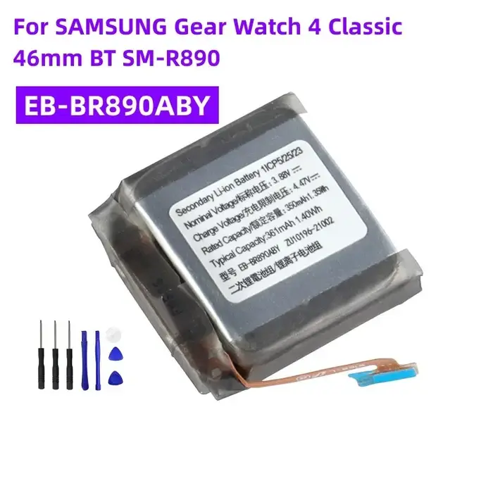 EB-BR890ABY de remplacement pour Samsung Gear Watch 4 Classic 46mm BT SM-R890 Batteries de montre in