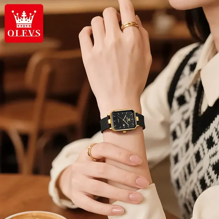 OLEVS 7089 montre pour femmes Top marque calendrier Quartz femme