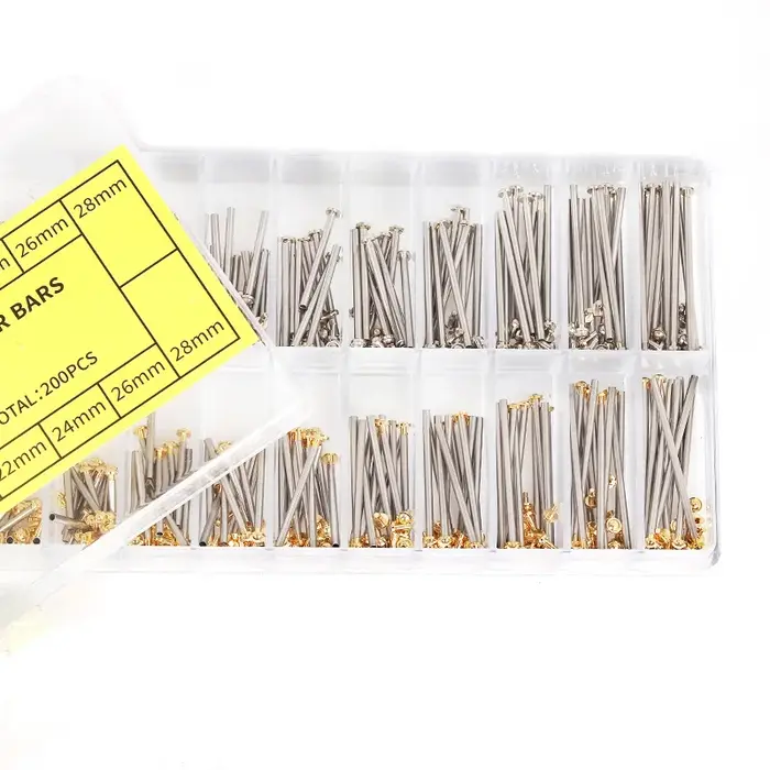 Kit de réparation de bracelets de montre-ensemble d'assortiment de vis à rivets
