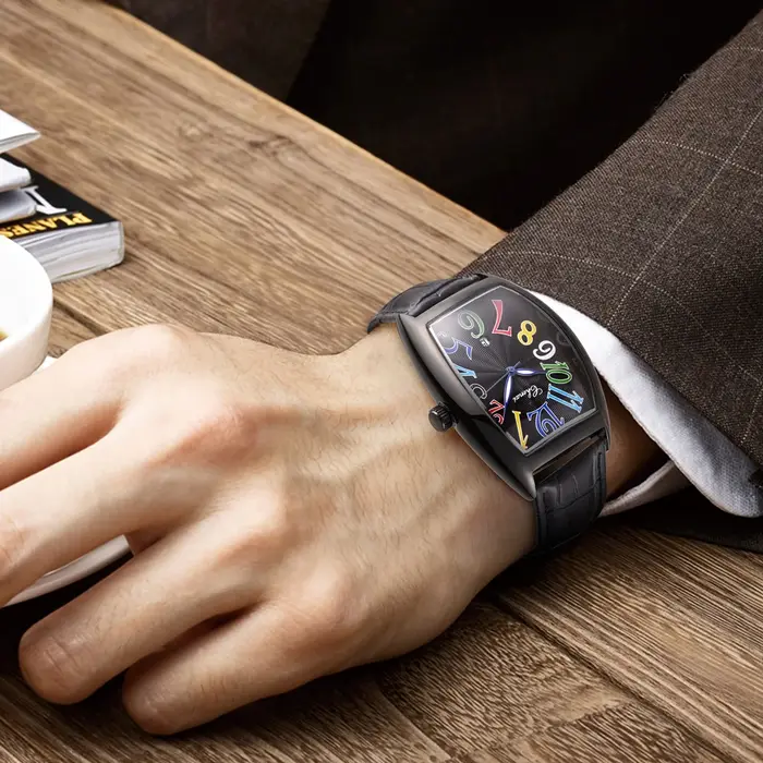 CHENXI montre à Quartz pour hommes de marque de luxe en cuir véritable étanche calendrier lumineux haute qualité montre-bracelet décontractée d'affaires