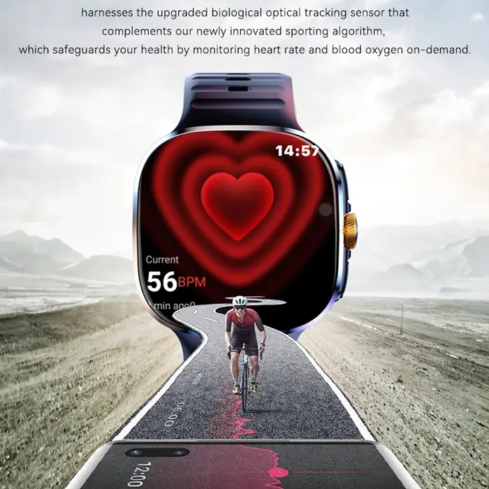8GB + 128GB RAM 5G/4G Android 9.0 montre intelligente 2.4 pouces AMOLED 2100mah batterie 900W caméra GPS WIFI Google APPS télécharger Smartwatch