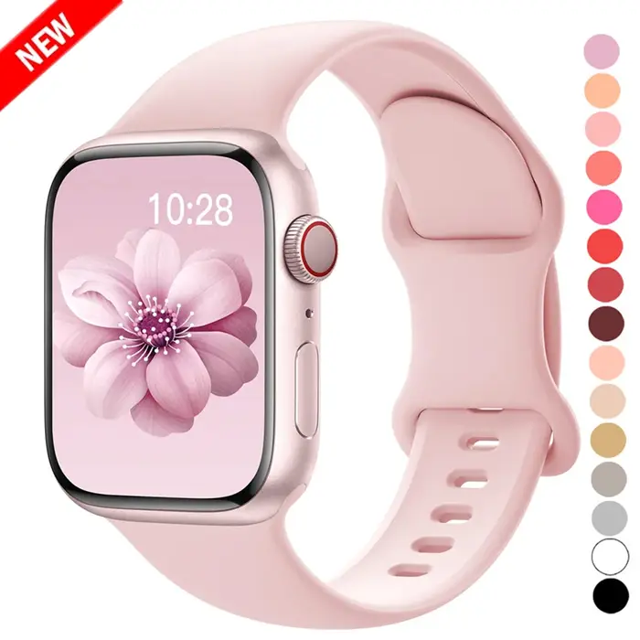 Bracelet de sport en Silicone pour apple watch Ultra 49mm série 9-8-7 41mm 45mm correa 44mm 40mm
