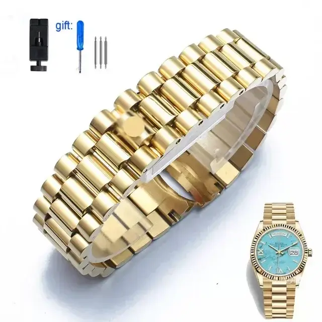 Bracelet de montre en acier pour homme et femme